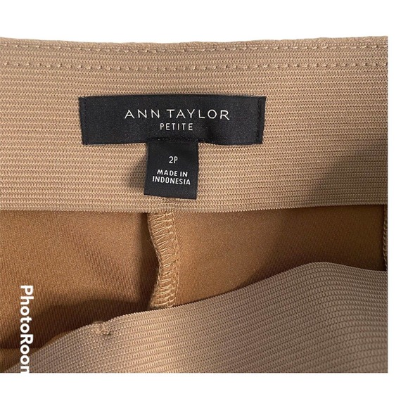 Ann Taylor Brown Faux Suede Leggings. 2P - Picture 3 of 5